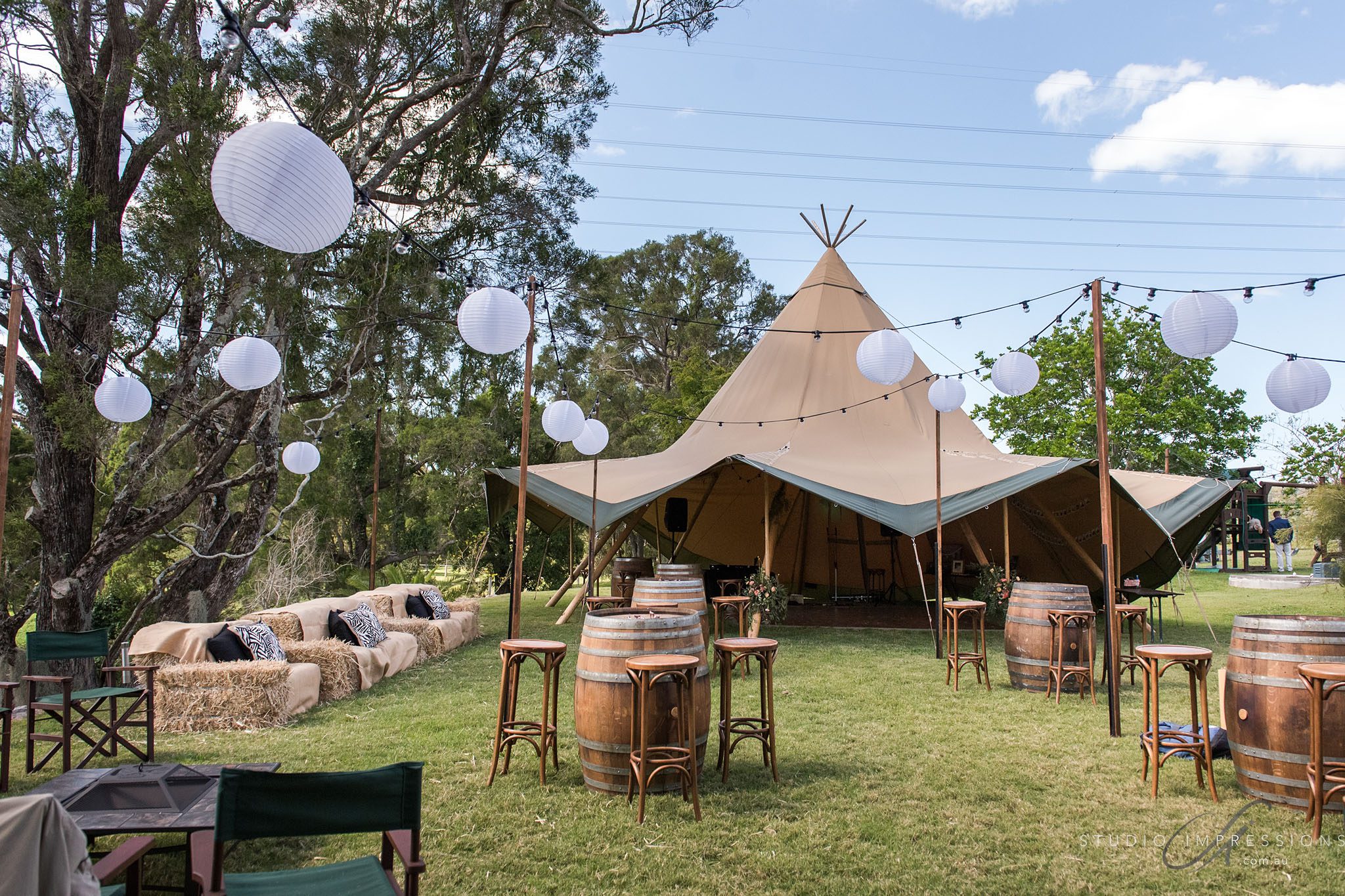 Gold Coast wedding, tipi wedding, gold coast, large marquee, event hire, tipi hire, wedding reception