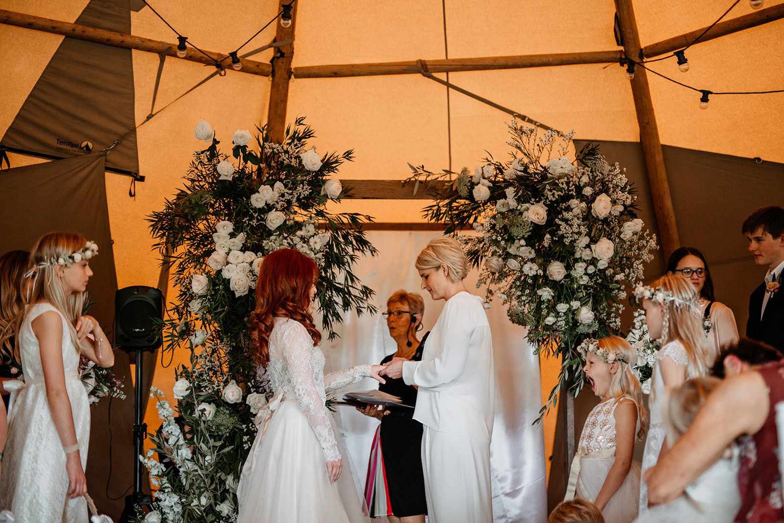 rainy day ceremony ideas tipi wedding