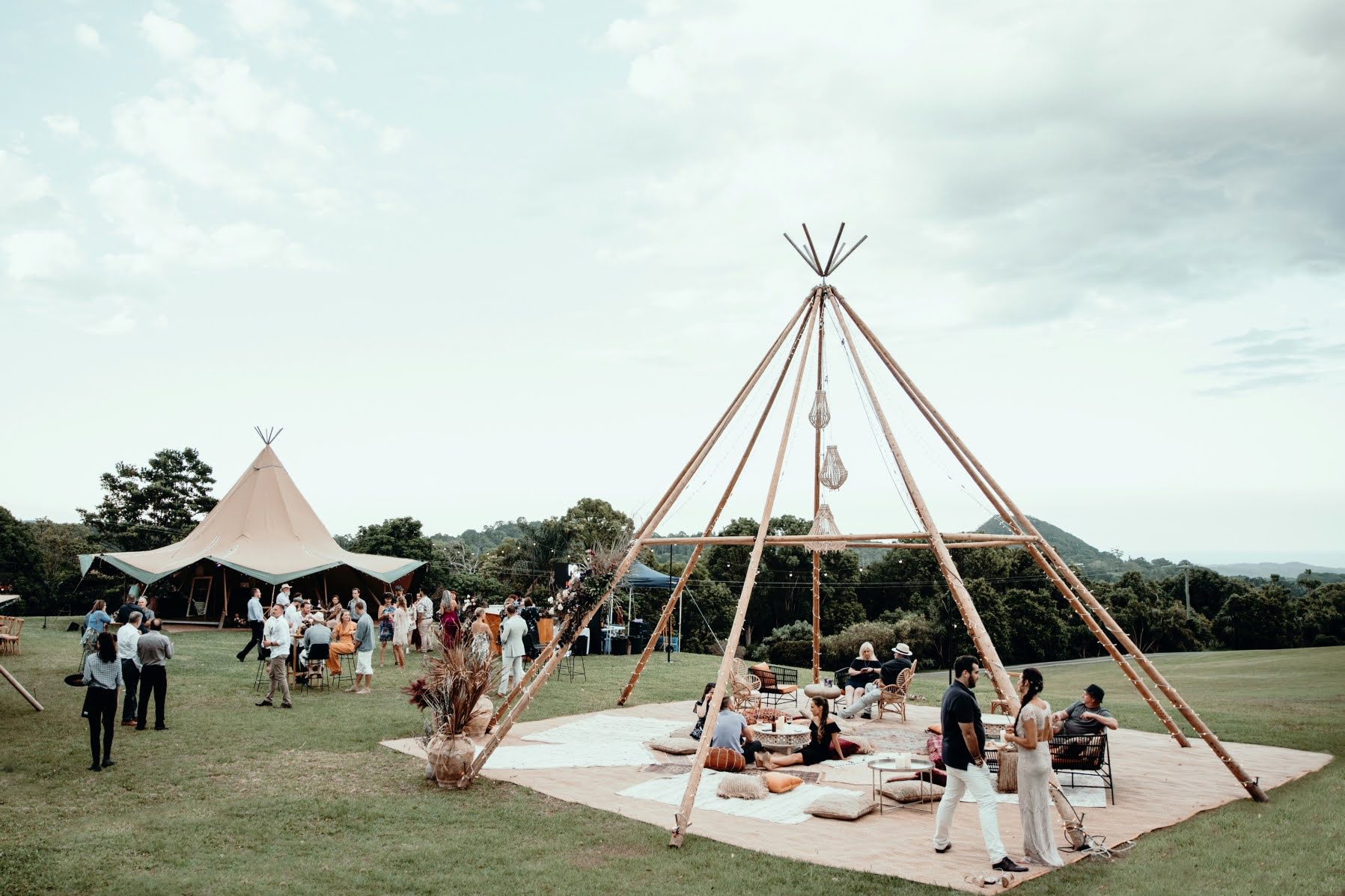 Lovefest tipi wedding festival