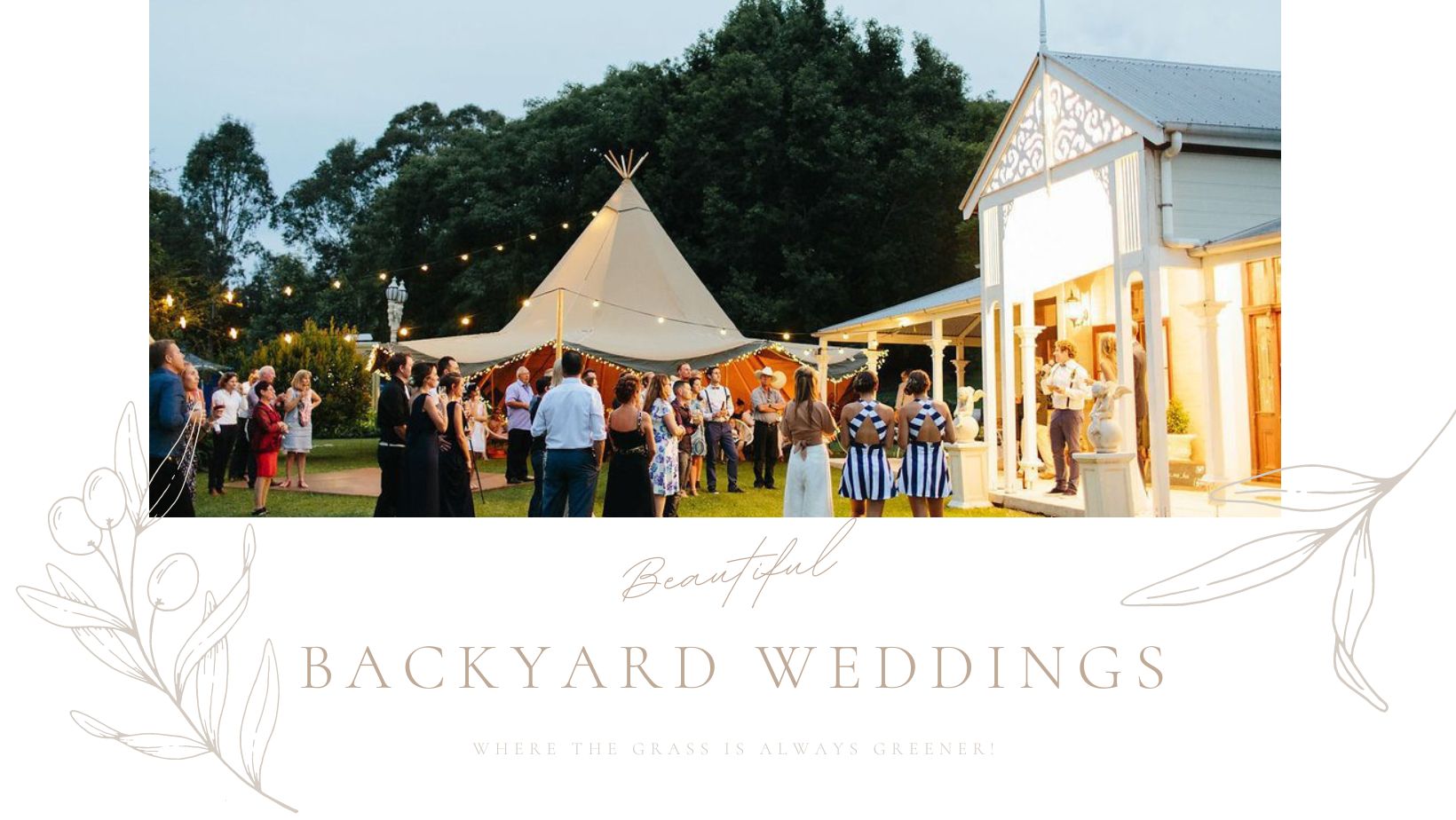 Beautiful backyard wedding ideas
