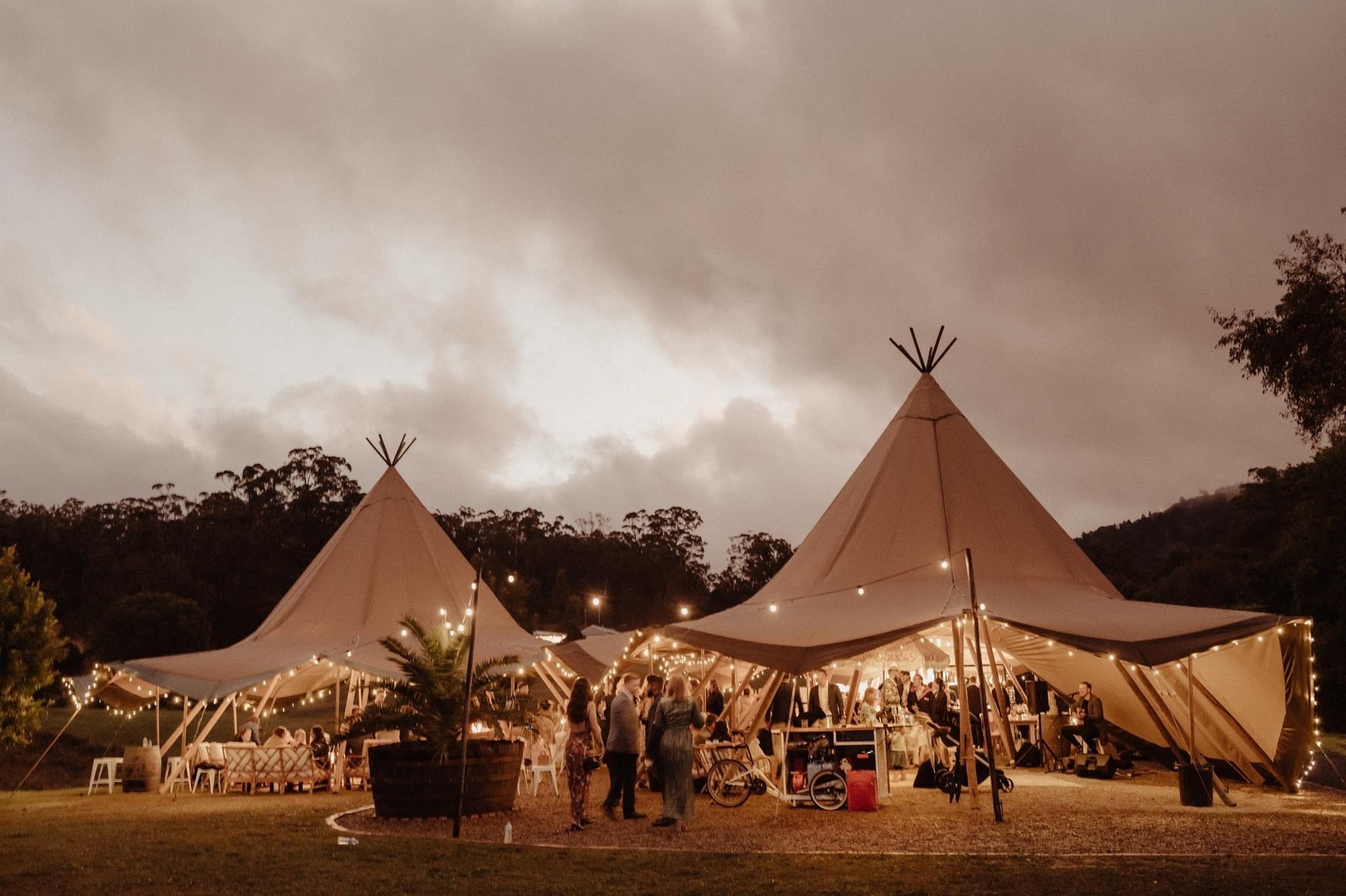 Gold Coast Tipi Hire Weddings & Events in Tipis