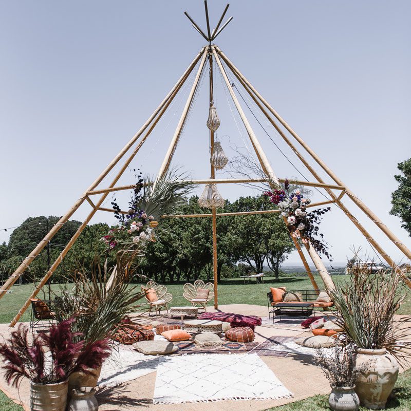 naked tipi tweed coast weddings