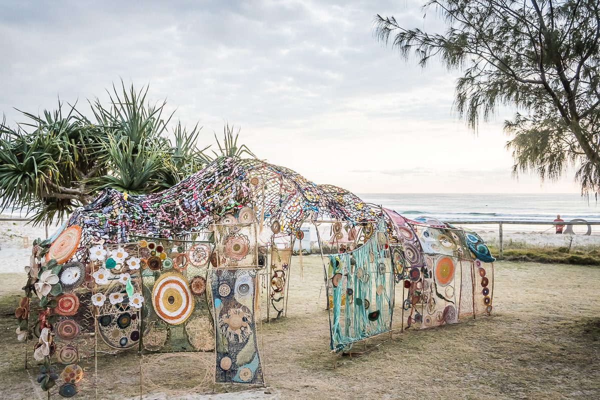 Swell Sculpture Festival 2022 Currumbin Beach Tipis